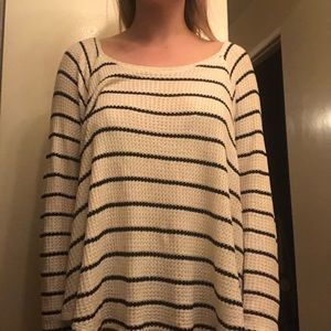 Billabong Black And White Striped Sweater
